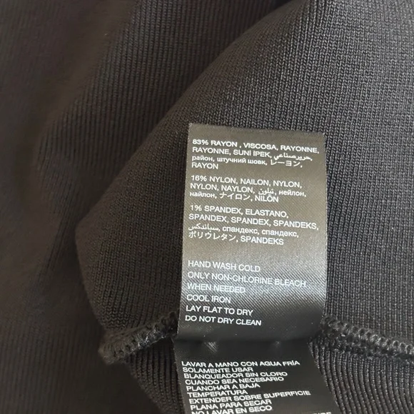 bebe Bandage Pencil Skirt - Black/Pink/Red Size S - Picture 8 of 8